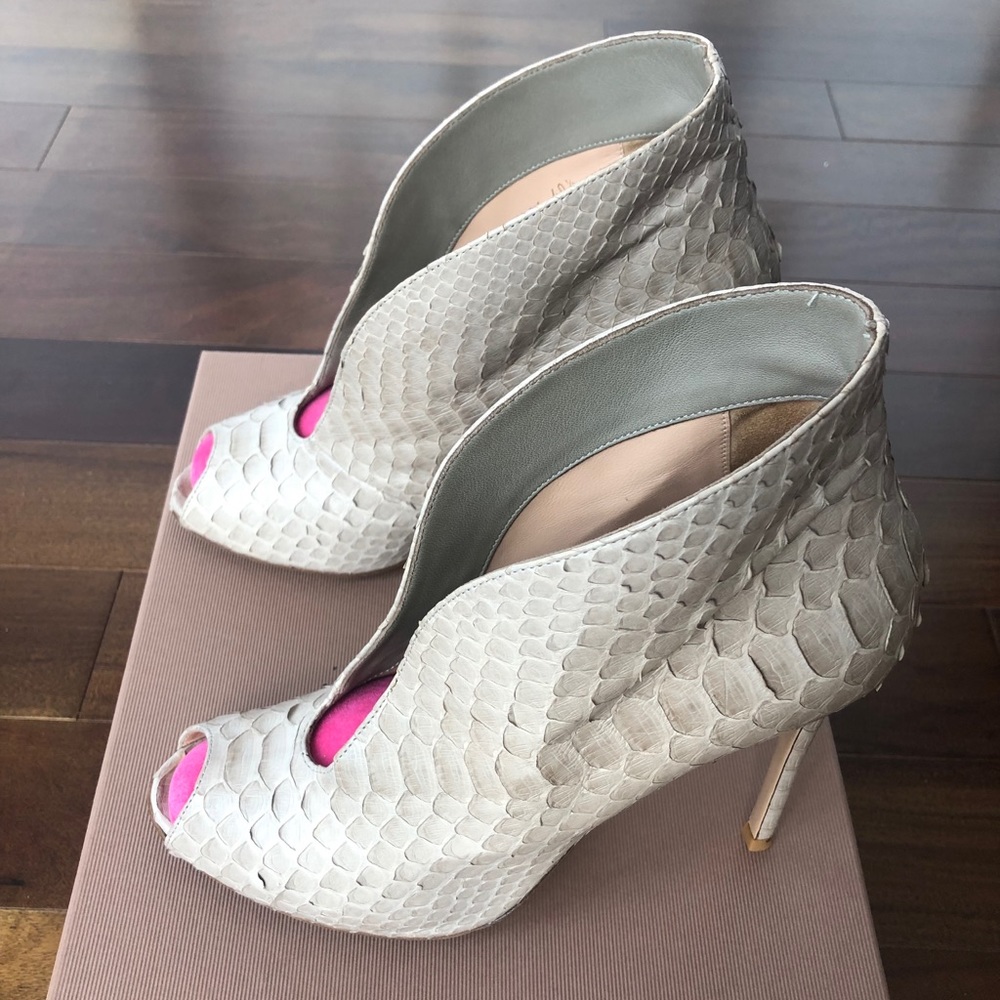 Gianvito Rossi Python Booties